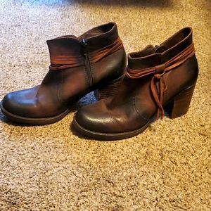 Miz Mooz distressed ankle boots